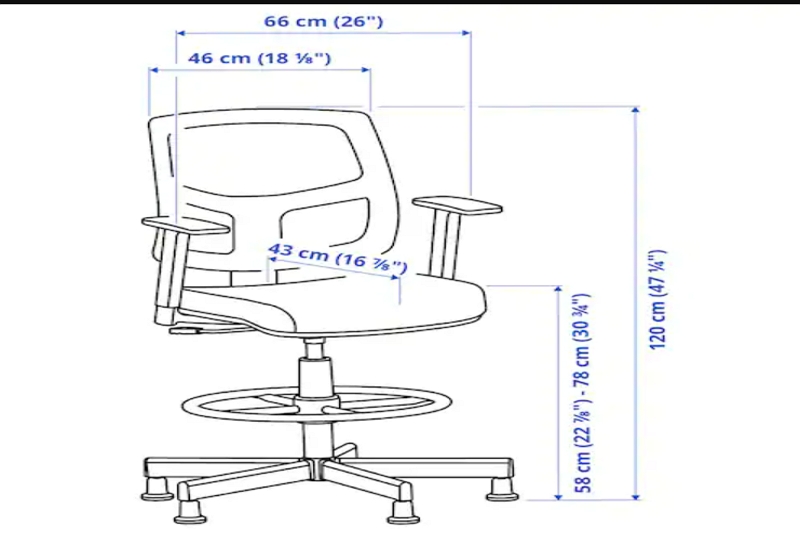 Cómo medir la tela para una silla giratoria pequeña